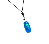 RGYBAO Collier avec pendentif méduse lumineux multifonction avec des designs élégants pour des styles uniques inspirés de l'océan, Pendant 3x1.5cm, Résine, Pas de gemme