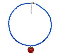 RGYBAO Collier de perles de riz colorées avec pendentif en forme de fruits Longueur réglable Bijoux tendance, 35+7cm, Résine, Pas de gemme