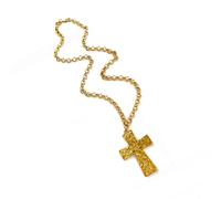 RGYBAO Collier Pendentif Rétro Design Moderne Hip Hop Crucifix Chaîne en Acier Inoxydable Chaîne en Métal pour Homme Femme, 45cm, Acier inoxydable, Pas de gemme