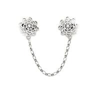 RGYBAO Collier vintage pour pull châle avec chaîne, cardigan, fermoir à la mode, pour femme, pour les réunions d'affaires, les bijoux, 2.8*2.8cm, Métal, Pas de gemme