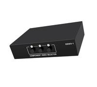 RGYBAO Commutateur vidéo 3 x 1 composant 3 ports YPbPr câble Studio Signaux Commutateurs de stabilité Installation facile pour les composants de systèmes Commutateur vidéo