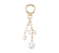 RGYBAO Élégant porte-clés en perles de coquillages pour femme - Accessoire élégant avec breloque hippocampe et étoiles de mer, Voir image, 12cm