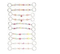 RGYBAO Lot de 10 breloques multicolores en acrylique pour chaussures avec cœur, fleur, étoile pour loisirs créatifs, sandales, pantoufles, accessoires de fête, 24.3cm, Acrylique, Pas de gemme