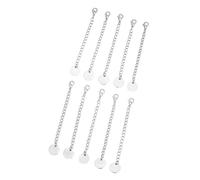 RGYBAO Lot de 10 rallonges de chaîne de bijoux en acier inoxydable - Couleur dorée - Installation facile - Longueur réglable, One Size, Comme décrit, Comme décrit.