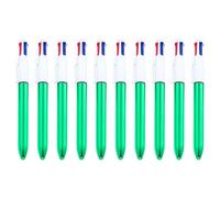 RGYBAO Lot de 10 stylos à bille multicolores rétractables 4 en 1 pour l'apprentissage scolaire et l'efficacité du travail