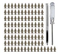 RGYBAO Lot de 100 clous coniques polyvalents pour améliorer les accessoires de mode tels que les vestes, les ceintures et les sacs, décoration pour usage quotidien, One Size, Comme décrit, Comme