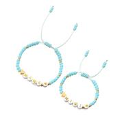 RGYBAO Lot de 2 bracelets empilables en résine en forme de cœur pour la fête des mères et les anniversaires, 18cm/14cm, Résine, Pas de gemme