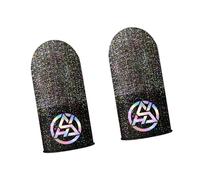 RGYBAO Lot de 2 manchons de doigts en fibre d'argent pour améliorer la sensibilité tactile et l'absorption de la transpiration pour les jeux mobiles