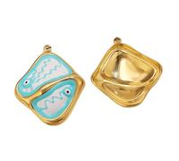 RGYBAO Lot de 2 pendentifs en forme d'œil en métal d'inspiration antique, parfaits pour la création de bijoux, colliers, loisirs créatifs, accessoires de bijoux artistiques, One Size, Comme décrit