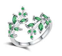 RGYBAO Lot de 3 anneaux artistiques en cuivre légers pour déclaration quotidienne Branche de diamants en cuivre Inspiré de la nature Bijoux élégants, One Size, Comme décrit, Comme décrit.