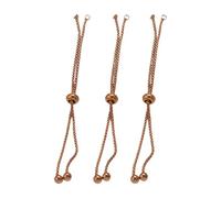 RGYBAO Lot de 3 chaînes d'extension réglables en acier inoxydable pour fabrication de colliers, bracelets, bijoux