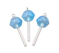 RGYBAO Lot de 3 pendentifs ronds uniques en forme d'étoile et de cœur avec revêtement en résine robuste pour un usage quotidien décontracté