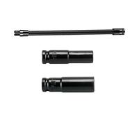 RGYBAO Lot de 3 tiges d'extension multi-usages avec 2 douilles, mécanisme de libération rapide pour diverses applications d'outils, lien de port flexible