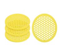 RGYBAO Lot de 4 abreuvoirs flottants en mousse pour pollinisateurs - Surfaces antidérapantes - Pour jardin et jardin - Jaune