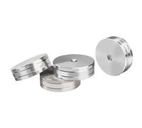 RGYBAO Lot de 4 coussinets d'isolation auditifs en acier inoxydable pour boîte à musique - Améliore la réduction des vibrations - 49 x 15 mm