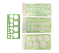 RGYBAO Lot de 4 règles de dessin géométrique multifonctionnelles transparentes pour projet de dessin d'ingénierie