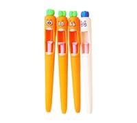 RGYBAO Lot de 4 stylos à encre gel rétractables en forme de carotte pour étudiants