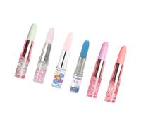 RGYBAO Lot de 4 stylos gel fantaisie à pointe de 0,5 mm pour écrire des notes, prendre des notes, stylos gel en forme de rouge à lèvres à séchage rapide pour le bureau