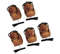 RGYBAO Lot de 5 épingles à cheveux Capybaras en peluche 3D à la mode pour filles et femmes