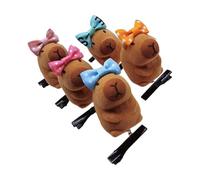 RGYBAO Lot de 5 épingles à cheveux Capybaras en peluche 3D à la mode pour filles et femmes