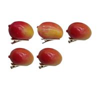 RGYBAO Lot de 5 épingles à cheveux tendance mangues 3D - Pince à cheveux douce - Convient pour un usage quotidien et une fête