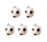 RGYBAO Lot de 5 petits pendentifs en forme de ballon de football, accessoires de fabrication de bijoux adaptés pour la fabrication de bijoux et la décoration, porte-clés de sport légers, One Size