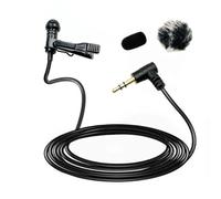 RGYBAO Microphone cravate omnidirectionnel professionnel avec prises 3,5 mm pour créateurs de contenu et vloggers