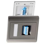 RGYBAO Plaque murale en fibre de 86 mm pour installation simple ou double port