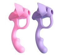 RGYBAO Poignée ergonomique en silicone pour stylo à cinq doigts pour enfant et adulte gaucher/droitier