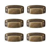 RGYBAO Poignées carrées antiques en forme de cauris en mélange pour tiroirs de meubles, look traditionnel et manipulation ergonomique