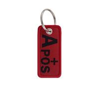 RGYBAO Porte-clés brodé type sanguin - Accessoire tendance pour sacs et sacs à dos - Fait à la main - Décoration de tudiant, Comme sur les photos., 6.5x3.1cm