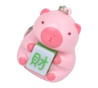 RGYBAO Porte-clés Capybara phosphorescent avec lumière LED et sons d'animaux, jouet interactif pour enfants pour jouer de nuit et accéder au son lumineux, D, Glow