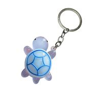 RGYBAO Porte-clés tortues tendance en caoutchouc souple pour sacs et clés de voiture, accessoire tendance pour étudiants et professionnels, bleu, 3.1x10.1cm