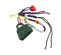 RGYBAO Porte-monnaie élégant en cuir synthétique avec lanière tissée à la main - Accessoires de sac pour homme et femme, Vert, 16cm, Conforme à l'image