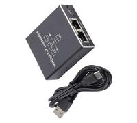 RGYBAO Répartiteur Ethernet 1 vers 2/3/4 haute vitesse 1000 Mbps convertisseur adaptateur pour routeurs, écran d'ordinateur avec cordon d'alimentation USB