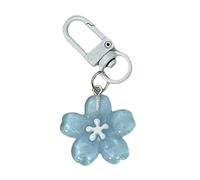 RGYBAO Support portable en forme de cerises en résine robuste pour un usage quotidien Porte-clés tendance pour un usage quotidien, bleu, taille unique