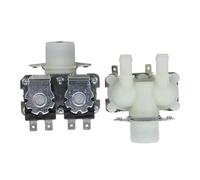 RGYJXDJYH Pièces de Machine à Laver compatibles avec la vanne de Machine à Laver LG for Midea/Little Swan/Haier FPS-180A 1 entrée 2 Sorties électrovanne d'entrée d'eau vanne à Double tête de buse