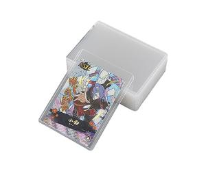 RGZD 25pcs Clear Regular Toploader pochettes pour cartes épaisses - Pour les cartes à collectionner comme Pokemon Magic - Taille standard - Transparent