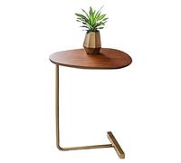 RGZFYH Bout de Canapé Table d'appoint Ovale en Forme de C Coin créatif Petite Table Basse Maison Multifonction Minimaliste Table d'appoint en Bois Side Table