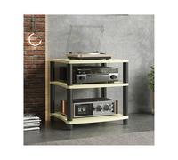 RGZFYH Meuble HiFi Meuble HiFi for Composants Audio/vidéo, Meuble de Rangement multimédia Moderne, Support Audio en Bois, Tour for Lecteur CD, for Salle d'enregistrement de Jeux TV(Natural,3 Tier)