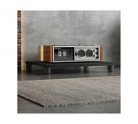 RGZFYH Meuble HiFi Meuble HiFi for Composants Audio/vidéo, Meuble de Rangement multimédia Moderne, Support Audio en Bois, Tour for Lecteur CD, for Salle d'enregistrement de Jeux TV(Svart,1 Tier)