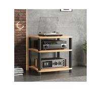RGZFYH Meuble HiFi Meuble HiFi for Composants Audio/vidéo, Meuble de Rangement multimédia Moderne, Support Audio en Bois, Tour for Lecteur CD, for Salle d'enregistrement de Jeux TV(Legno,3 Tier)