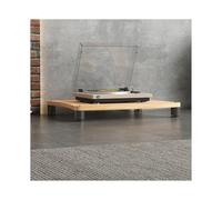 RGZFYH Meuble HiFi Meuble HiFi for Composants Audio/vidéo, Meuble de Rangement multimédia Moderne, Support Audio en Bois, Tour for Lecteur CD, for Salle d'enregistrement de Jeux TV(Legno,1 Tier)