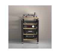 RGZFYH Meuble HiFi Meuble HiFi, Tour Audio, Meuble stéréo Ouvert, Meuble multimédia Audio-vidéo Moderne avec étagères réglables, Meuble de Divertissement for Home cinéma TV(Natural,4 Tier)