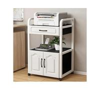 RGZFYH Meuble HiFi Meuble multimédia AV à 2 Niveaux avec tiroir et Porte, Meuble HiFi en Bois for Composants stéréo, étagère Moderne for Console de Jeux vidéo, for la Maison et Le Bureau TV(Svart)