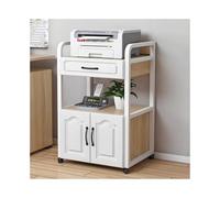 RGZFYH Meuble HiFi Meuble multimédia AV à 2 Niveaux avec tiroir et Porte, Meuble HiFi en Bois for Composants stéréo, étagère Moderne for Console de Jeux vidéo, for la Maison et Le Bureau TV(Natural)