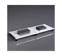 RGZFYH Meuble HiFi Meuble multimédia AV Home Cinéma Rack audiovisuel Tour Meuble de Rangement multimédia Absorbant Les Chocs for Lecteur DVD CD Console de Jeux TV(Wit,1 Tier)