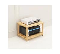 RGZFYH Meuble HiFi Meuble stéréo à 2/3/4 Niveaux, Tour Audio, Support multimédia Audio-vidéo en Bois, étagère de Rangement Moderne for Console de Jeux vidéo, Lecteur DVD HiFi TV(Natural,2 Tier)