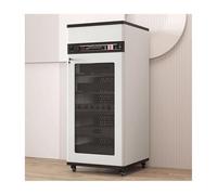 RGZFYH Meuble HiFi Meuble stéréo Moderne for Rangement Audio et vidéo avec tiroir en Bois Massif et Barre en U for Lecteur de disques, Console, amplificateur et équipement TV(Wit,126cm)