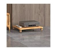 RGZFYH Meuble HiFi Support multimédia AV en Bois Massif, Meuble for amplificateur HiFi, Meuble for Composants stéréo Modernes, Support for Lecteur CD et Console de Jeux TV(Natural,1 Tier)